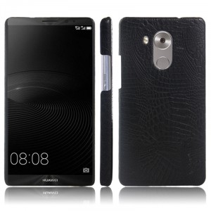 Чехол задняя накладка для Huawei Mate 8 с текстурой кожи Черный