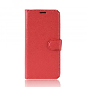 Чехол портмоне подставка на силиконовой основе с отсеком для карт на магнитной защелке для   Красный