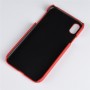 Чехол задняя накладка для Iphone Xr с текстурой кожи, цвет Черный