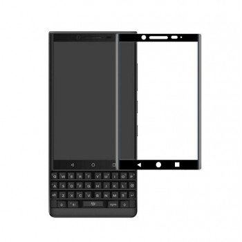 3D полноэкранное ультратонкое износоустойчивое сколостойкое олеофобное защитное стекло для BlackBerry KEY2 LE Черный