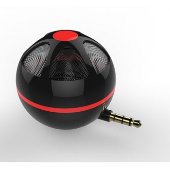 Портативный универсальный внешний мини-динамик 3.5мм 3Вт серия Sphere Черный