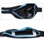 Спортивная поясная сумка из лайкры для гаджетов до 7 дюймов с двумя отделениями на эластичном ремне с застежкой, цвет Голубой