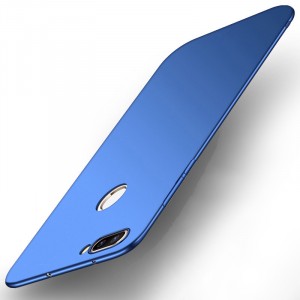 Матовый силиконовый чехол для Xiaomi Mi 8 Lite с покрытием софт-тач Синий