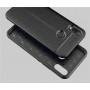Силиконовый чехол накладка для Huawei Honor 8C с текстурой кожи, цвет Серый