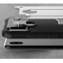 Двухкомпонентный противоударный чехол для Huawei Honor 8C с нескользящими гранями и поликарбонатными вставками, цвет Бежевый