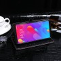 Чехол портмоне подставка текстура Крокодил на силиконовой основе с отсеком для карт на магнитной защелке для Meizu M8 Lite , цвет Черный