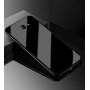 Силиконовый матовый непрозрачный чехол с стеклянной накладкой для Samsung Galaxy J4 Plus 