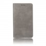 Чехол портмоне подставка на пластиковой основе с отсеком для карт на присосках для ASUS ZenFone Max M2, цвет Серый