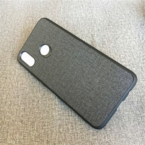 Силиконовый матовый непрозрачный чехол с текстурным покрытием Джинса для Xiaomi RedMi S2, цвет Черный