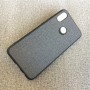 Силиконовый матовый непрозрачный чехол с текстурным покрытием Джинса для Xiaomi RedMi S2, цвет Черный