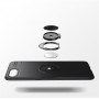 Силиконовый матовый непрозрачный чехол с встроенным кольцом-подставкой для OPPO RX17 Neo, цвет Черный