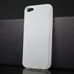 Силиконовый матовый полупрозрачный чехол для Iphone 5c Белый