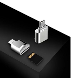 Наноадаптер-брелок MicroUSB для карт памяти MicroSD
