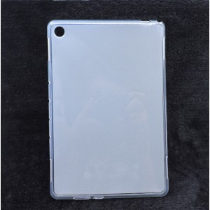 Силиконовый матовый полупрозрачный чехол для Huawei MediaPad M5 Lite Белый