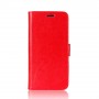 Чехол портмоне подставка на силиконовой основе с отсеком для карт на магнитной защелке для Huawei Mate 10, цвет Красный