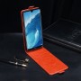 Глянцевый водоотталкивающий чехол вертикальная книжка на силиконовой основе для Huawei Honor 8X Max , цвет Коричневый