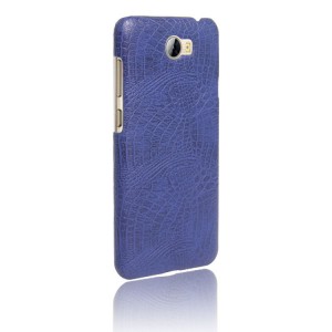 Чехол задняя накладка для Huawei Y5 II/Honor 5A с текстурой кожи Синий