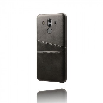 Чехол задняя накладка для Huawei Mate 9 с текстурой кожи Черный