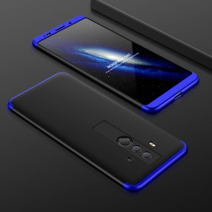 Двухкомпонентный сборный двухцветный пластиковый матовый чехол для Huawei Mate 10 Pro Синий