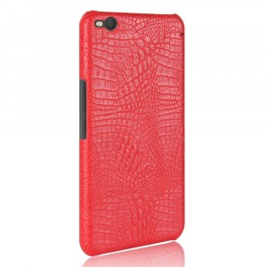 Чехол задняя накладка для HTC One X9 с текстурой кожи Красный