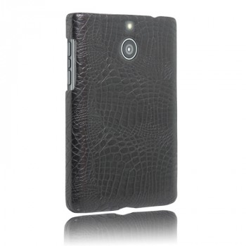 Чехол задняя накладка для BlackBerry Passport Silver Edition с текстурой кожи Черный
