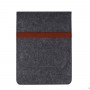 Войлочный мешок с двумя внутренними карманами для ноутбуков 12-12.9 дюймов, цвет Черный