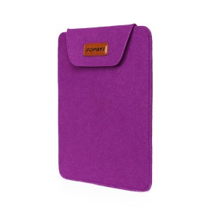Войлочный мешок для ноутбуков 14-14.9 дюймов на липучке Фиолетовый
