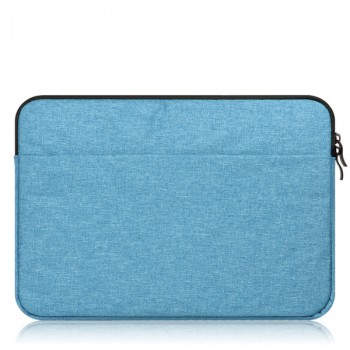 Влагостойкий чехол папка на молнии с наружным карманом для ноутбуков 13-13.9 дюймов Голубой