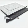 Чехол папка из войлока на молнии с наружным карманом для ноутбуков 12-12.9 дюймов, цвет Белый
