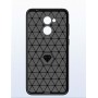 Силиконовый матовый непрозрачный дизайнерский фигурный чехол текстура Металлик для Huawei Honor 6C Pro, цвет Красный