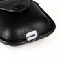 Кожаный чехол с карабином на кнопке для Apple AirPods , цвет Бежевый