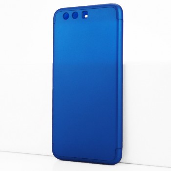 Двухкомпонентный сборный пластиковый матовый чехол для Huawei P10 Plus Синий