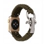 Нейлоновый ремешок ручного сплетения с застежкой из нержавеющей стали для Apple Watch Series 4/5 44мм/Series 1/2/3 42мм