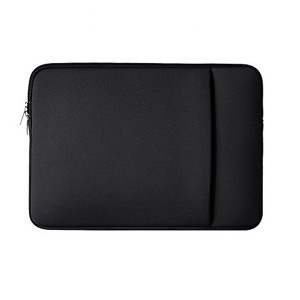 Чехол папка с наружным карманом для ноутбуков 12-12.9 дюймов Черный