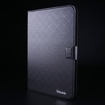 Чехол флип подставка на магнитной защелке с отсеком для карт для планшета 7-8 дюймов Черный