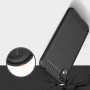 Матовый силиконовый чехол для Huawei Y5 (2019)/Honor 8s с текстурным покрытием металлик, цвет Черный