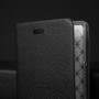 Чехол горизонтальная книжка подставка текстура Дерево на пластиковой основе с отсеком для карт для Blackberry Priv, цвет Черный