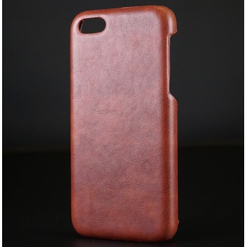 Чехол задняя накладка для Iphone 5c с текстурой кожи Коричневый
