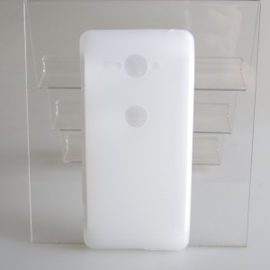 Силиконовый матовый полупрозрачный чехол для Sony Xperia XZ2 Compact Белый