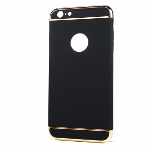 Двухкомпонентный сборный пластиковый матовый чехол для Iphone 6 Plus/6s Plus Черный