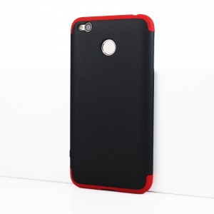 Двухкомпонентный сборный двухцветный пластиковый матовый чехол для Xiaomi RedMi 4X Красный