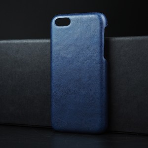 Чехол задняя накладка для Iphone 5c с текстурой кожи Синий