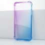 Силиконовый глянцевый полупрозрачный градиентный чехол с усиленными углами для Iphone 5/5s/SE, цвет Фиолетовый