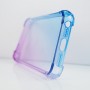 Силиконовый глянцевый полупрозрачный градиентный чехол с усиленными углами для Iphone 5/5s/SE, цвет Фиолетовый
