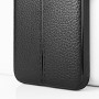 Чехол задняя накладка для HTC U11 Life с текстурой кожи, цвет Черный