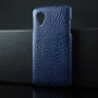Чехол задняя накладка для Google LG Nexus 5 с текстурой кожи, цвет Синий