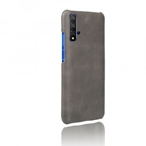 Чехол накладка текстурная отделка Кожа для Huawei Honor 20/Nova 5T Серый