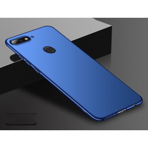 Пластиковый непрозрачный матовый чехол с улучшенной защитой элементов корпуса для Huawei Honor 7C  Синий