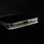 Чехол флип подставка текстура Линии на силиконовой основе с окном вызова на магнитной защелке для Nokia 2, цвет Черный