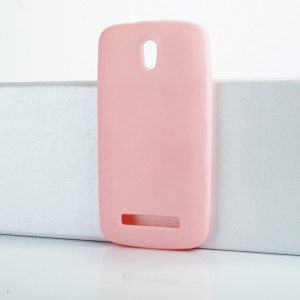 Силиконовый чехол для HTC Desire 500 Розовый